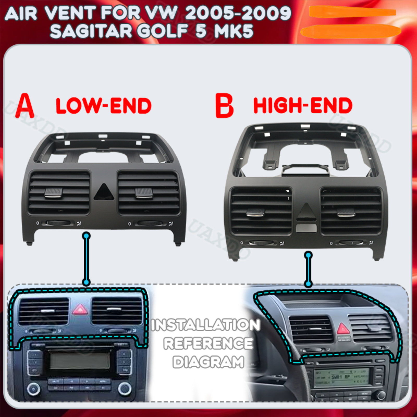 Golf Equipment Outlet - Kit de Rejilla de Ventilación para
