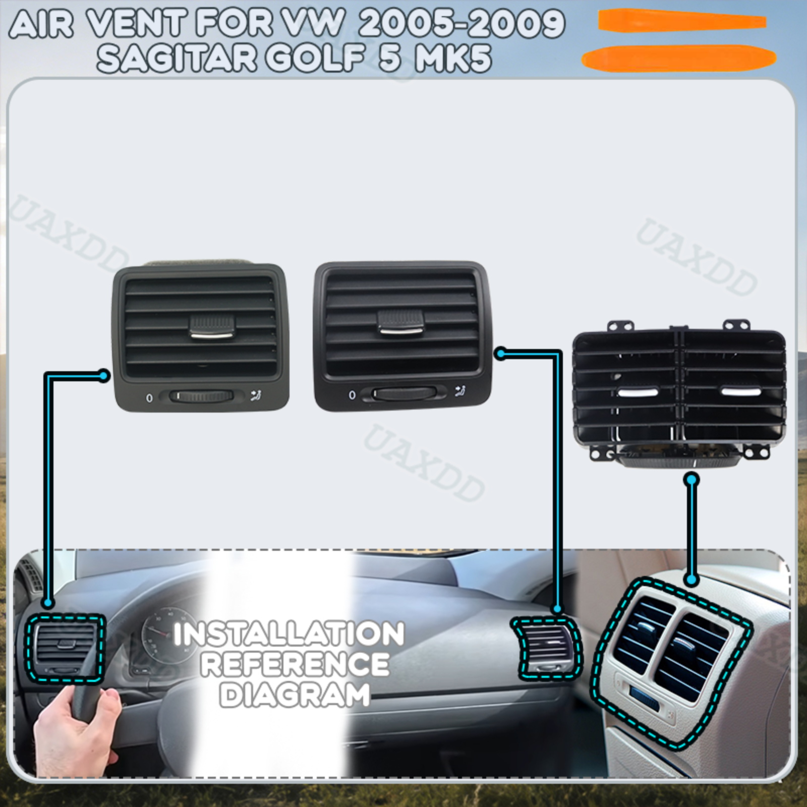 Golf Equipment Outlet - Rejilla de Ventilación para Aire Acondicionado,